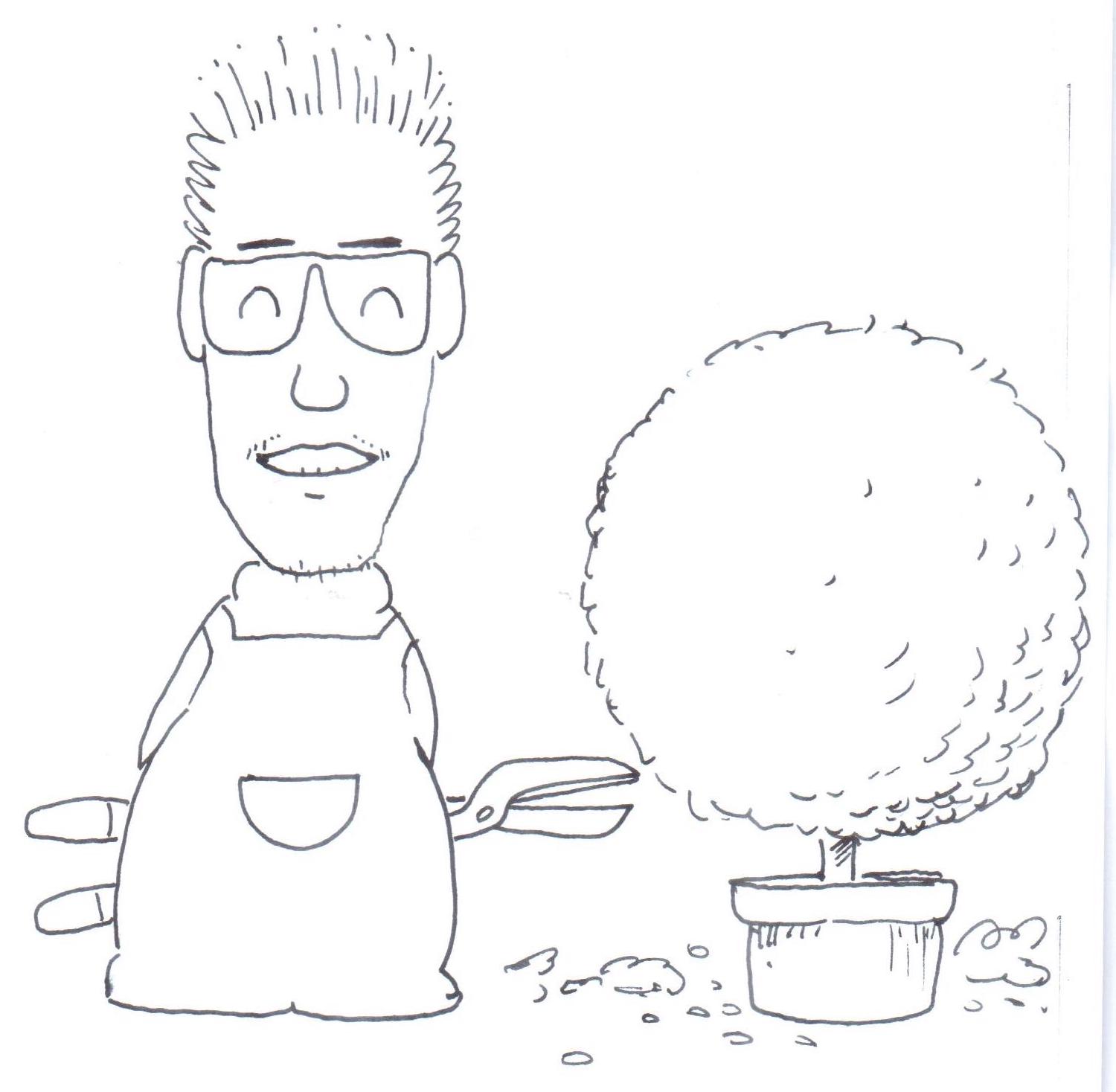 Vaseman finished pruning a tree